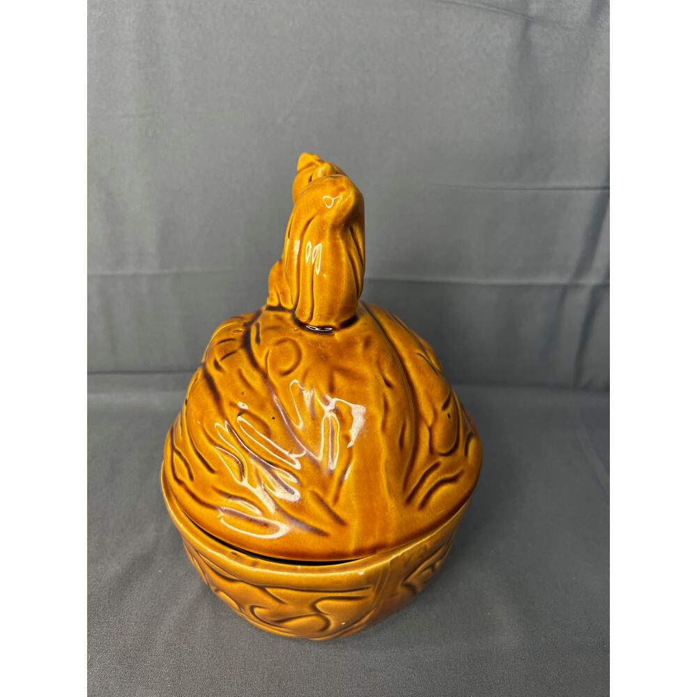 Squirrel on Nut Candy Dish Ceramic 6x7" - Picture 2 of 8